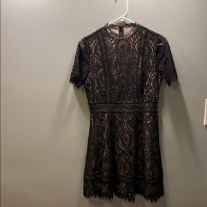 BB Dakota Black and Cream Dress -  Size 4.